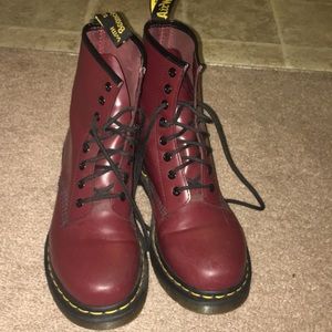 Size 9 Dark Red Doc Martens